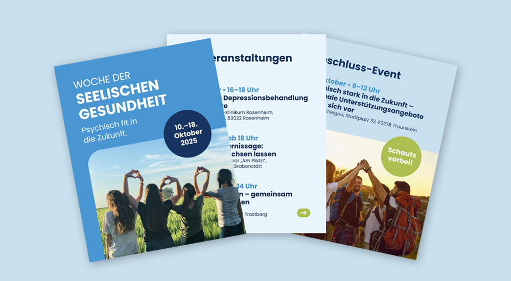 Titelmotiv der Woche der seelischen Gesundheit der Gesundheitsregion plus.