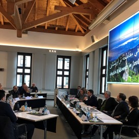 © Landratsamt Traunstein: In einem Workshop im Landratsamt wurden konkrete Projekte für die Entwicklungspartnerschaft besprochen. 