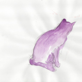 Martin Fritzsche: Katze, o.J., Wasserfarben